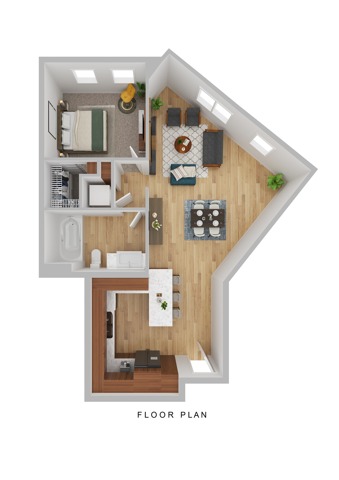 A5 - 1x1 - 860 sqft