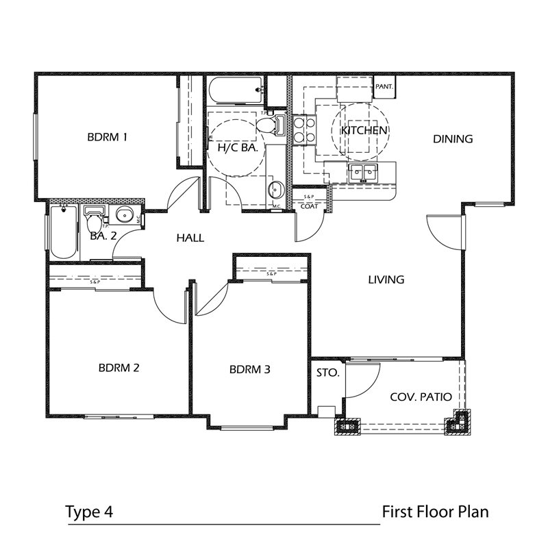 3 bedroom 2 bath