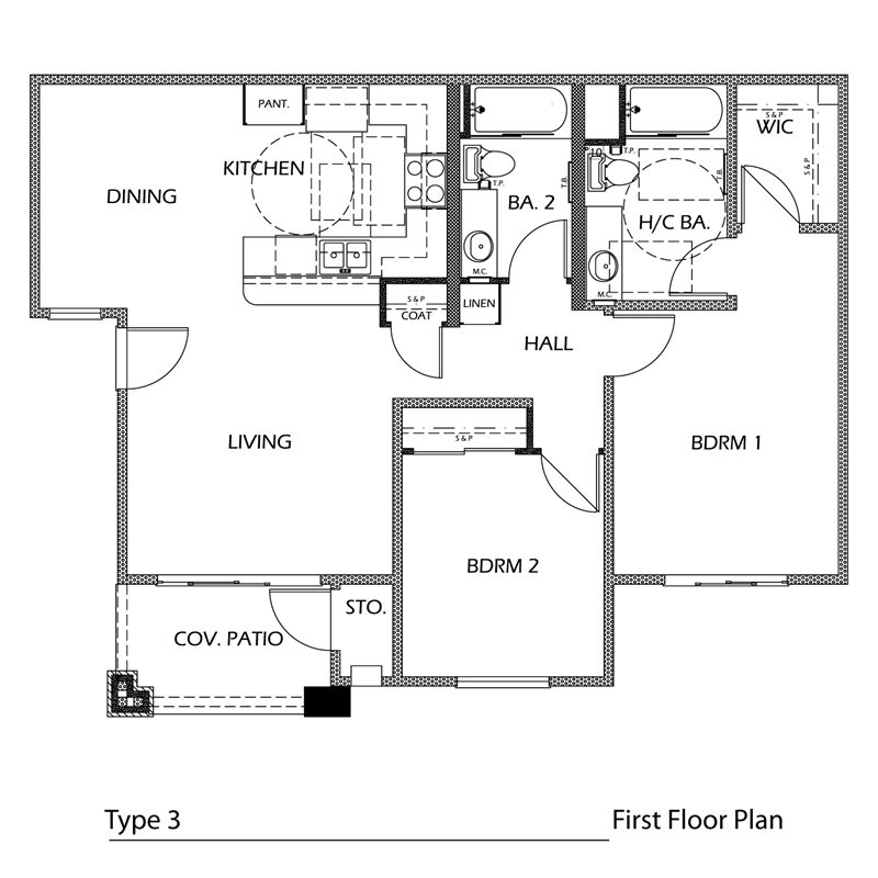 2 bedroom 2 bath