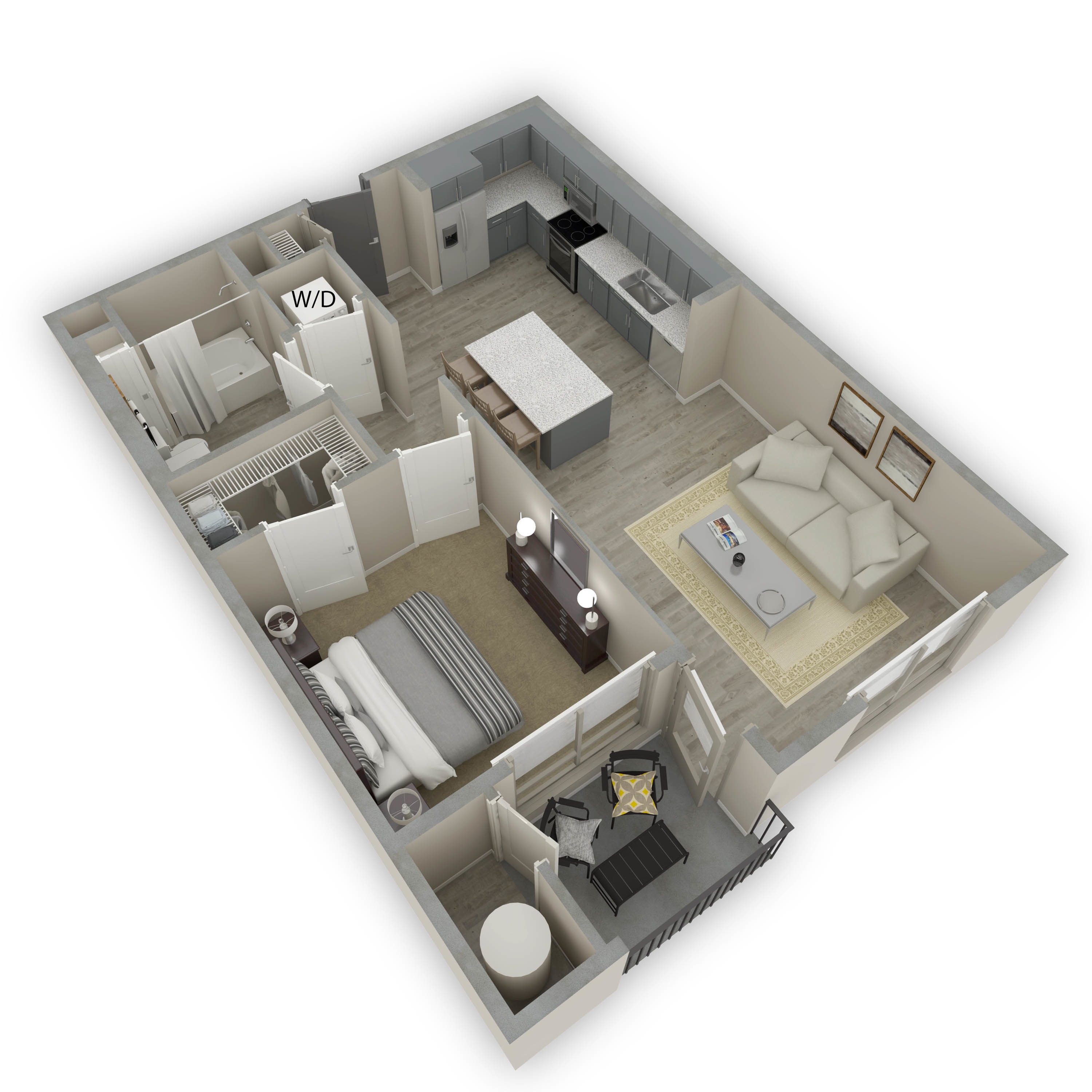 3D Floor Plan Rendering
