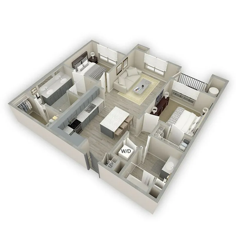 3D Floorplan Rendering