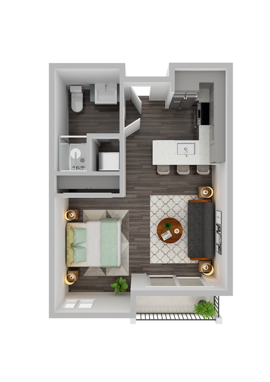 kelvin apartment community - studio