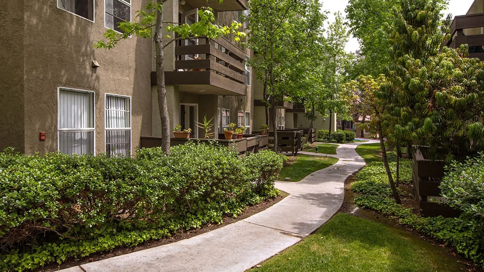 Lush, well-maintained landscaping