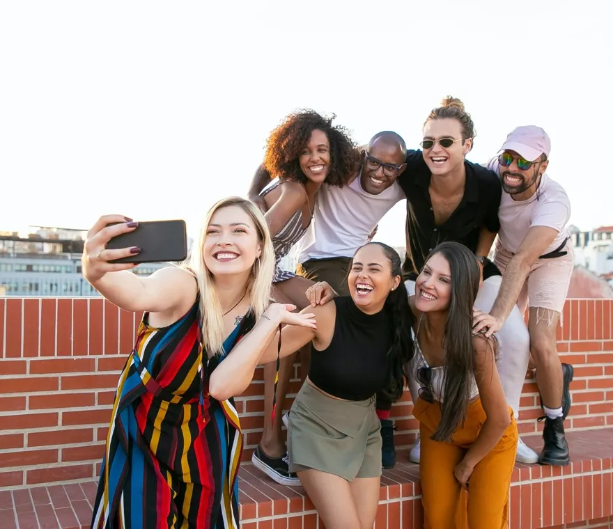 friends hanging out