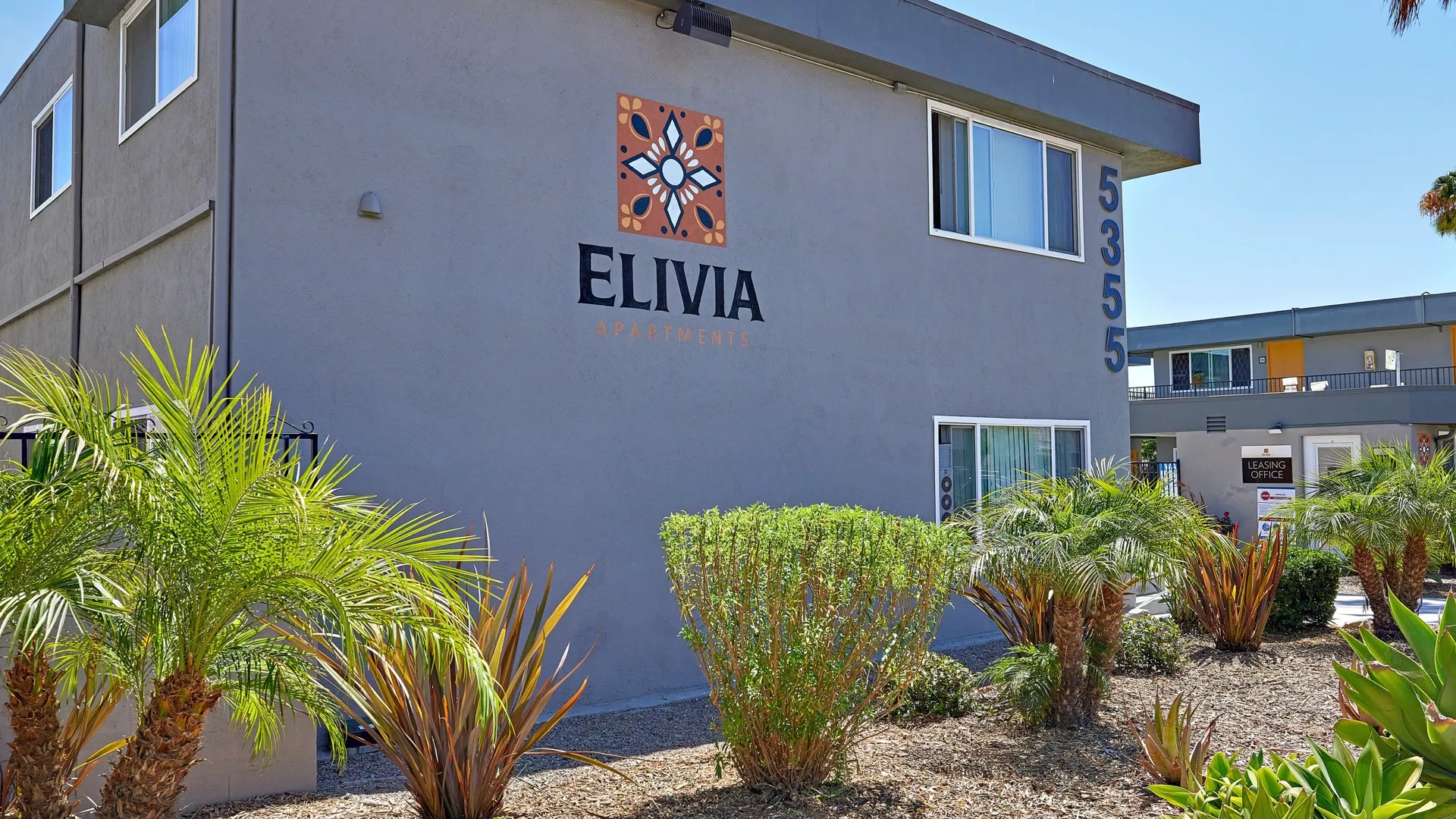 Elivia Exterior with well-maintained landscaping