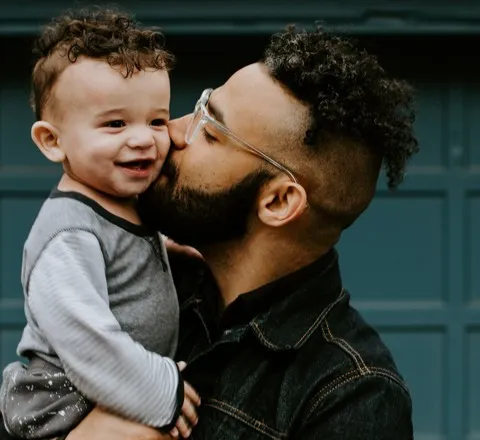 man and son