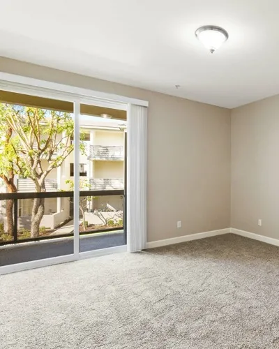 Bedroom with walk out patio