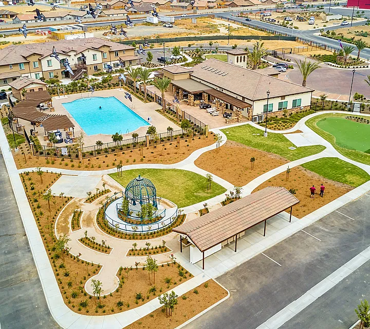 aerial view of Grapevine Villa