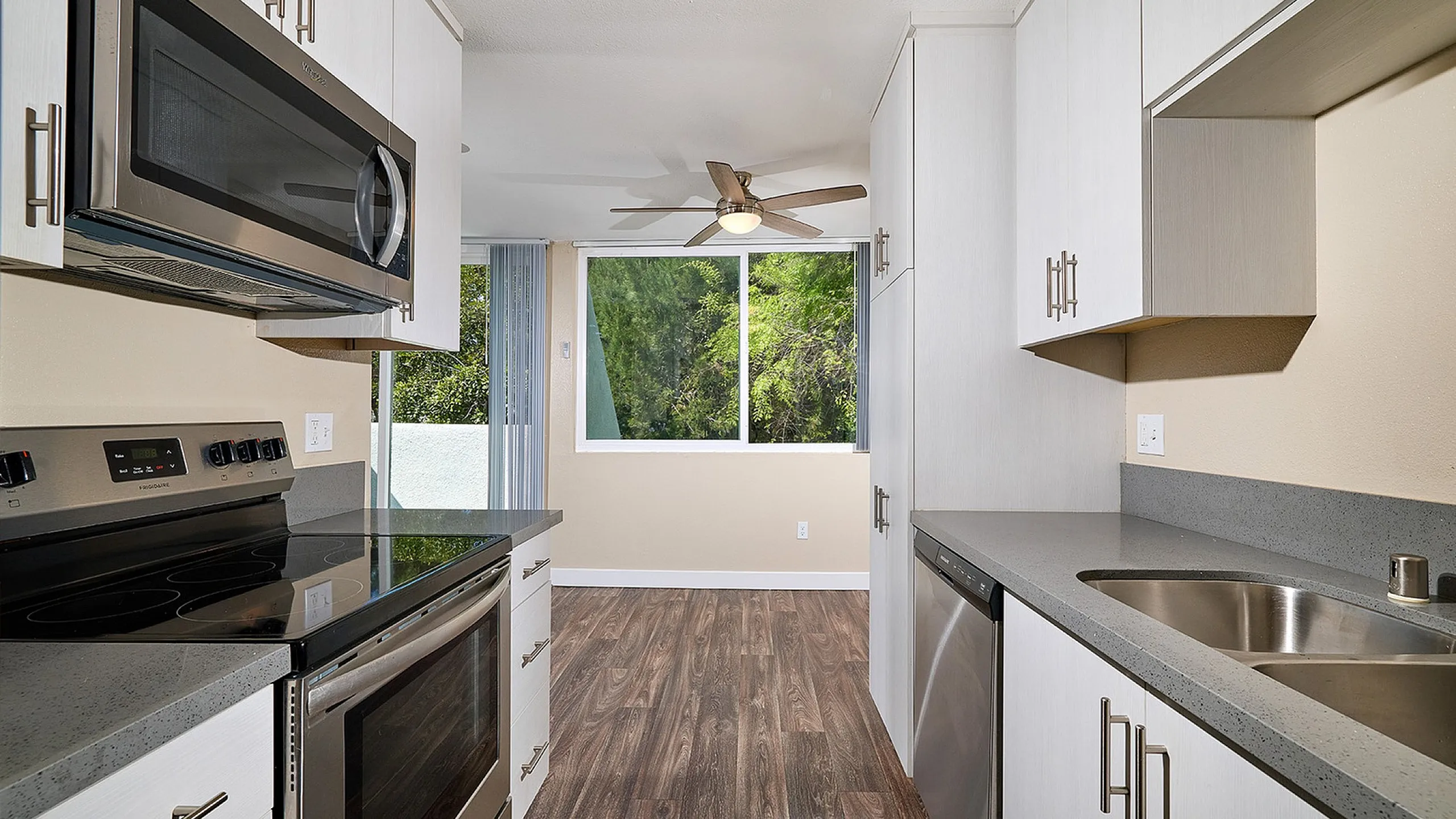 kitchen with stainless steel appliances
