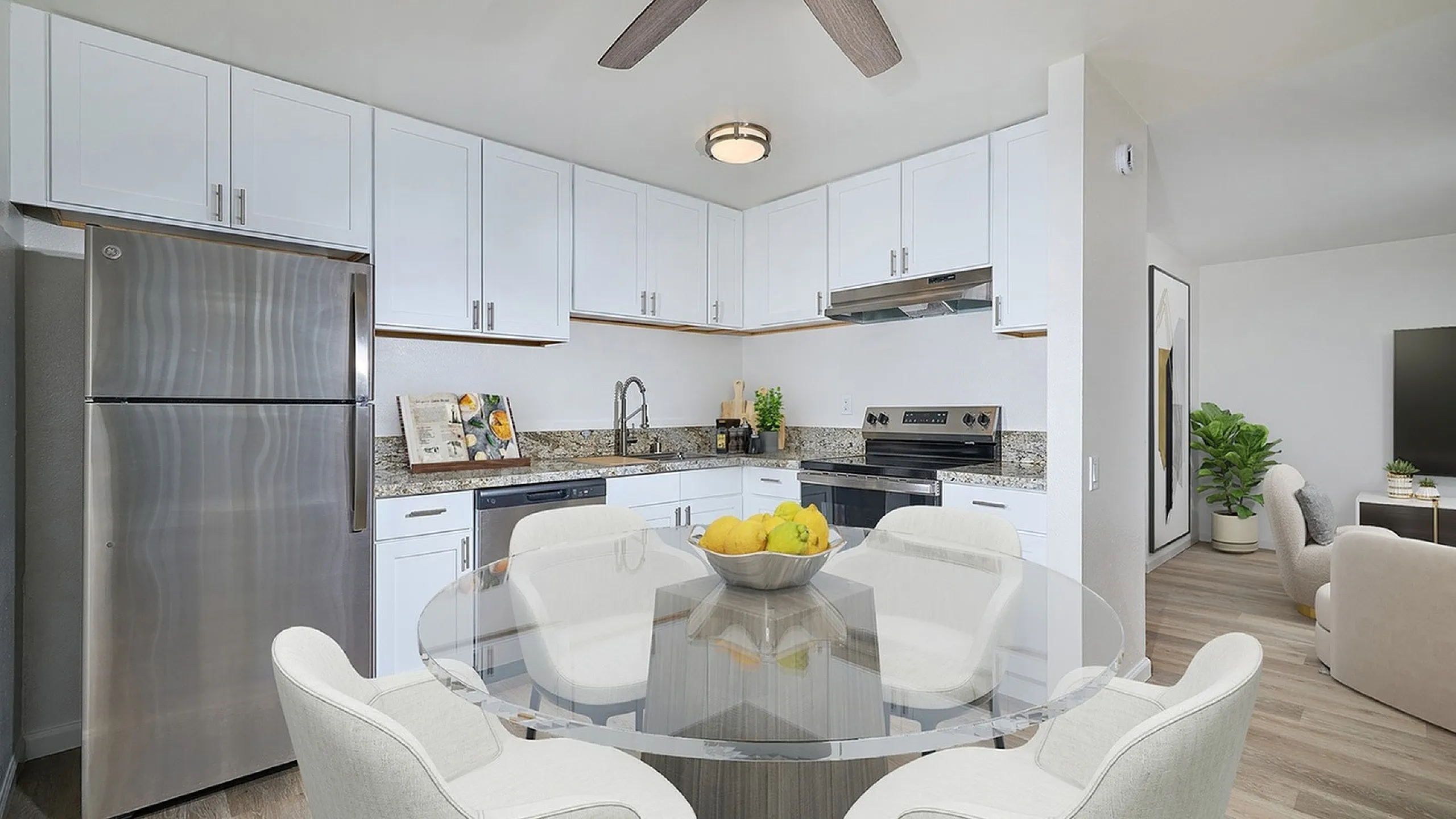 spacious dining room