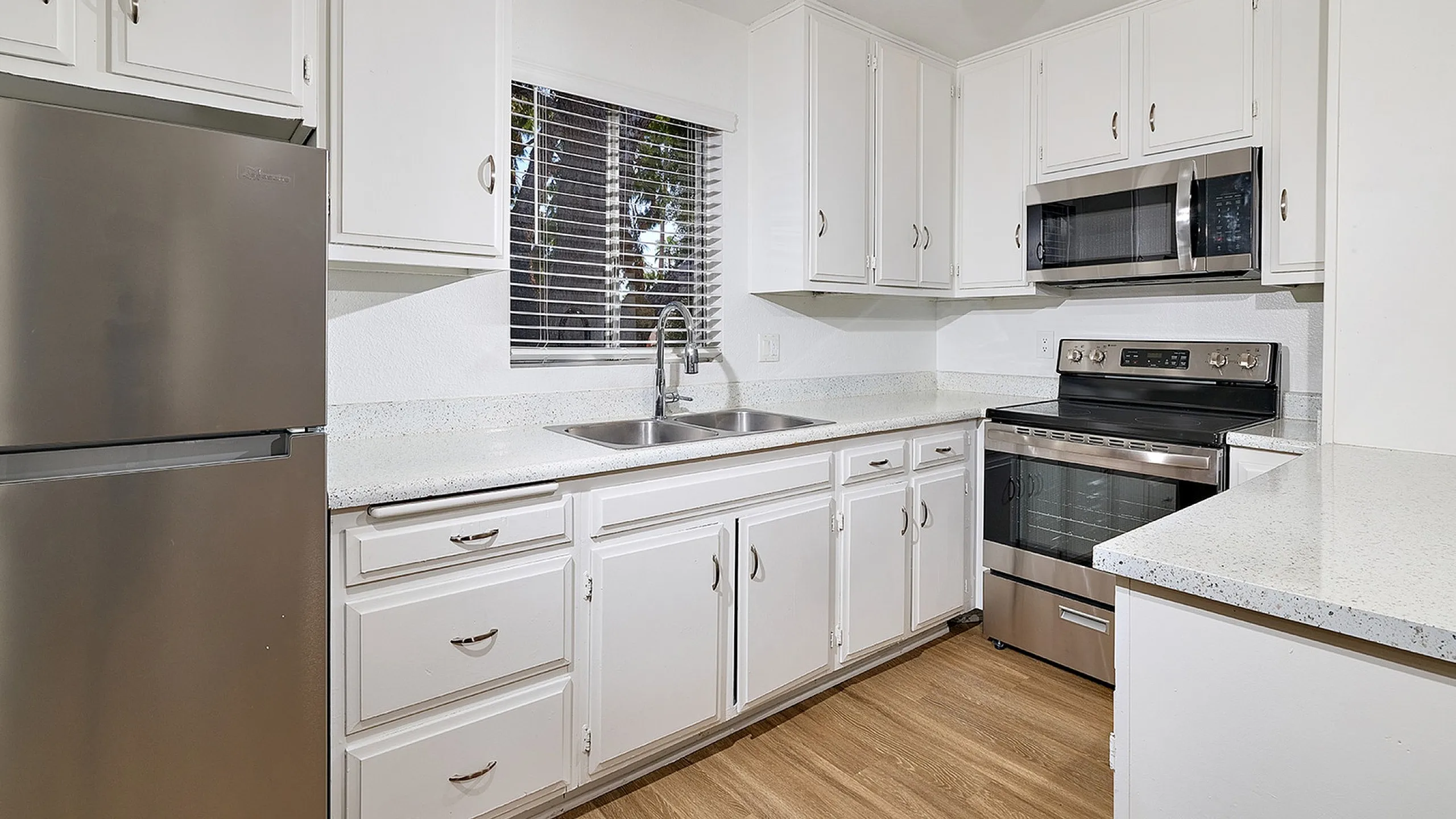 kitchen with stainless steel appliances