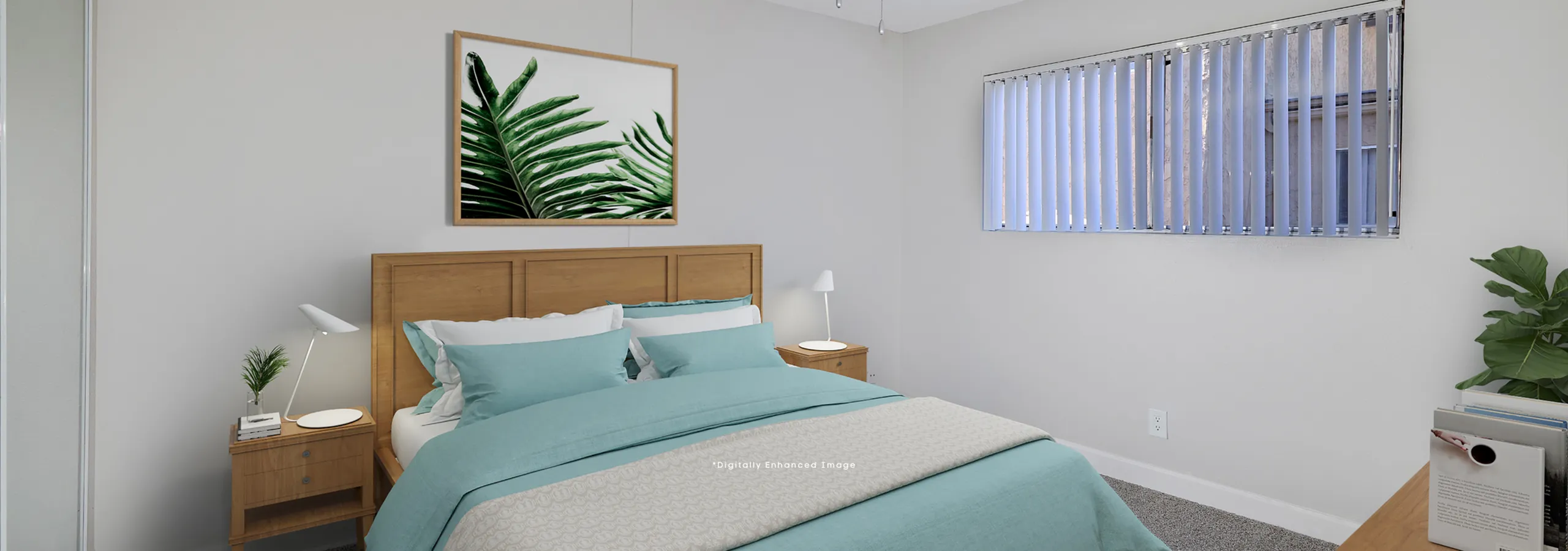 virtually staged bedroom