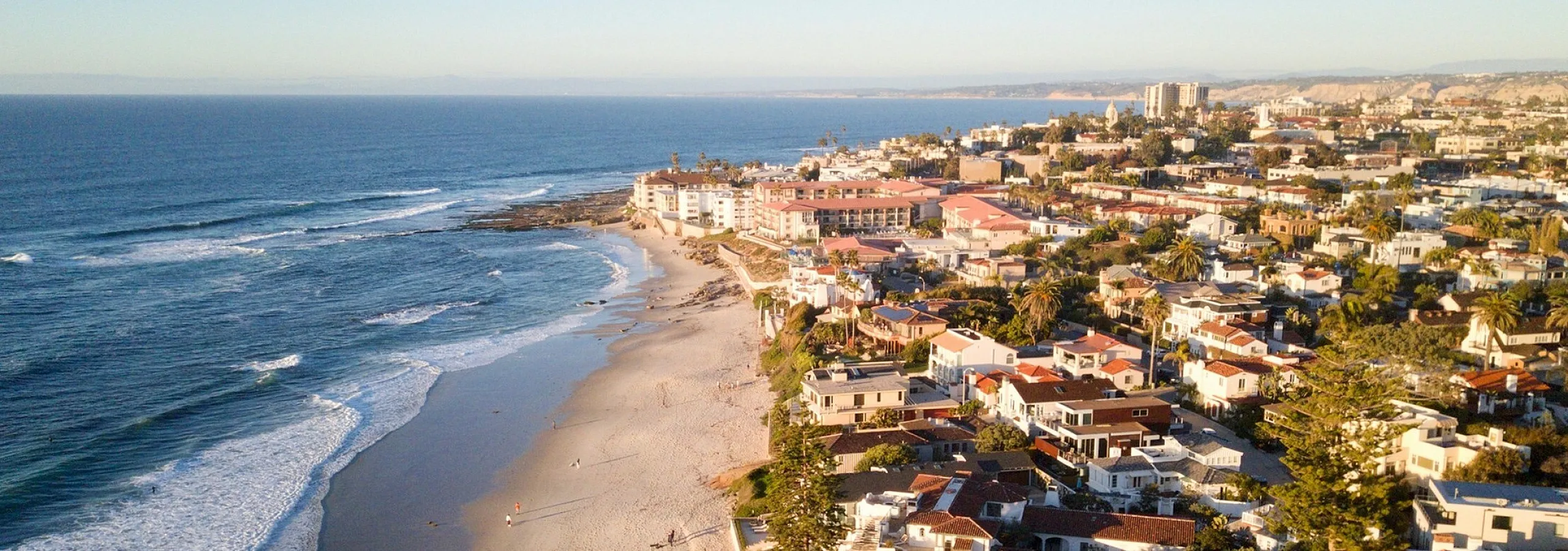 aerial view of la jolla beach