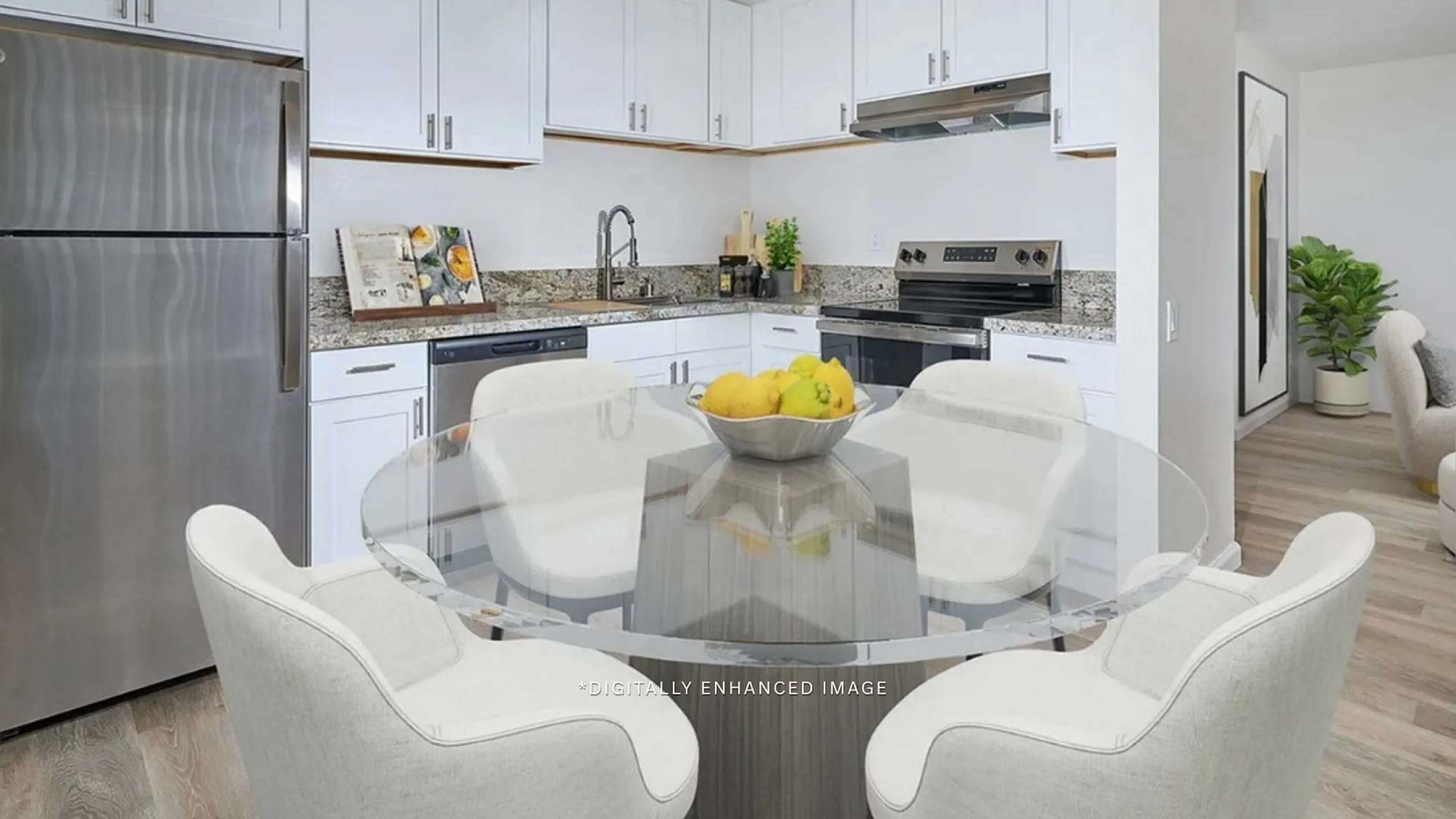 spacious dining room