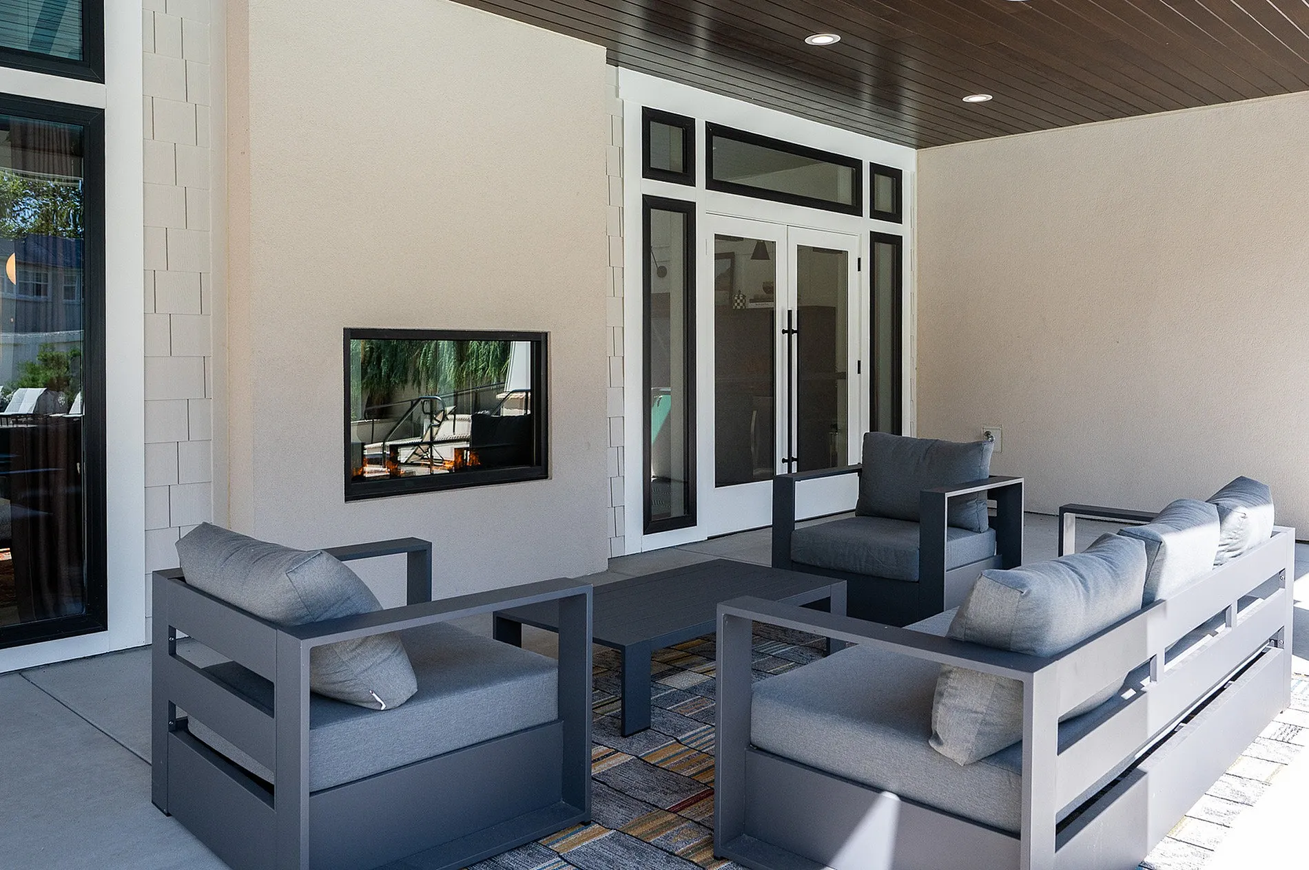 pool and lounge area