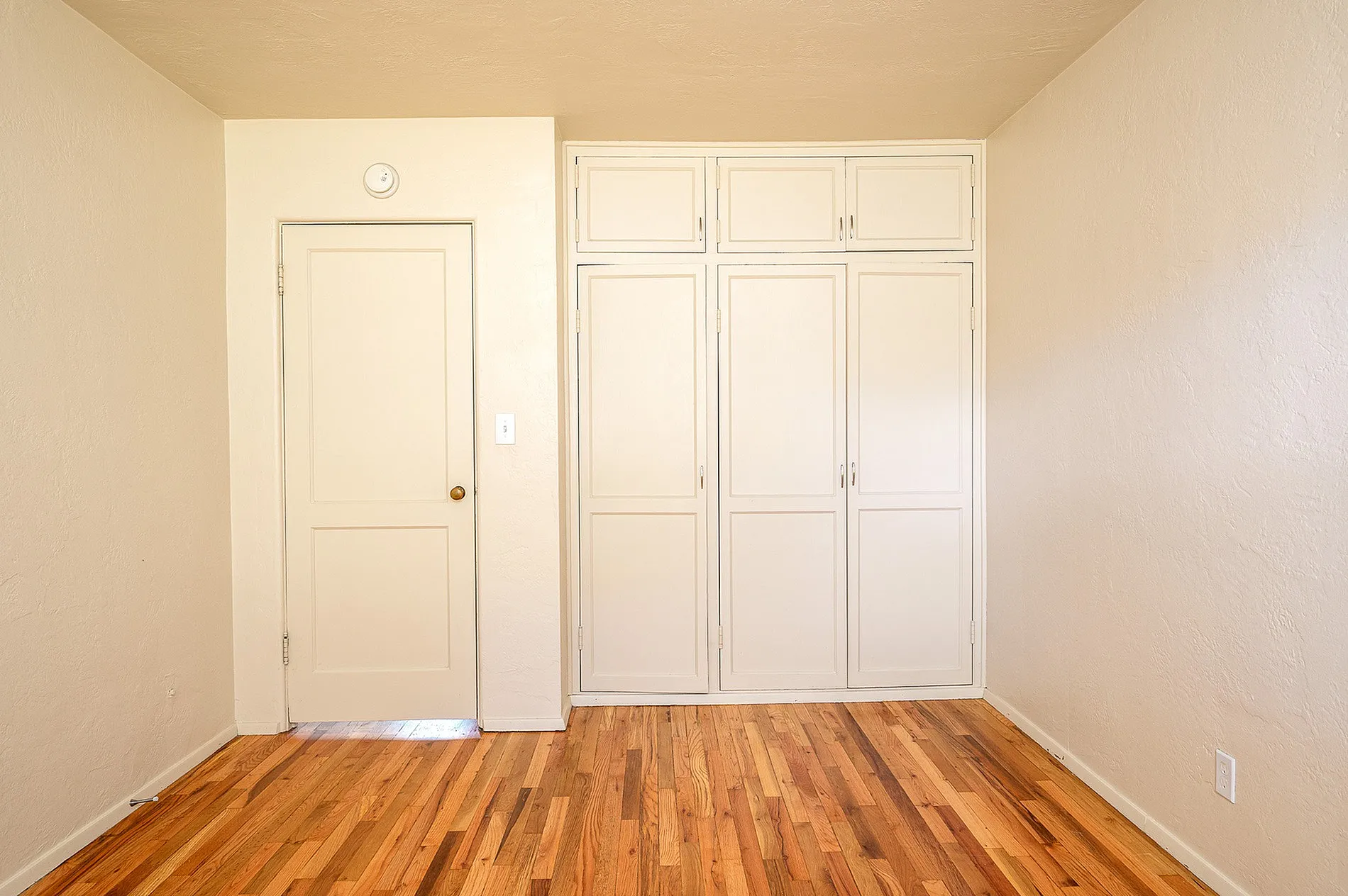 bedroom with large closet