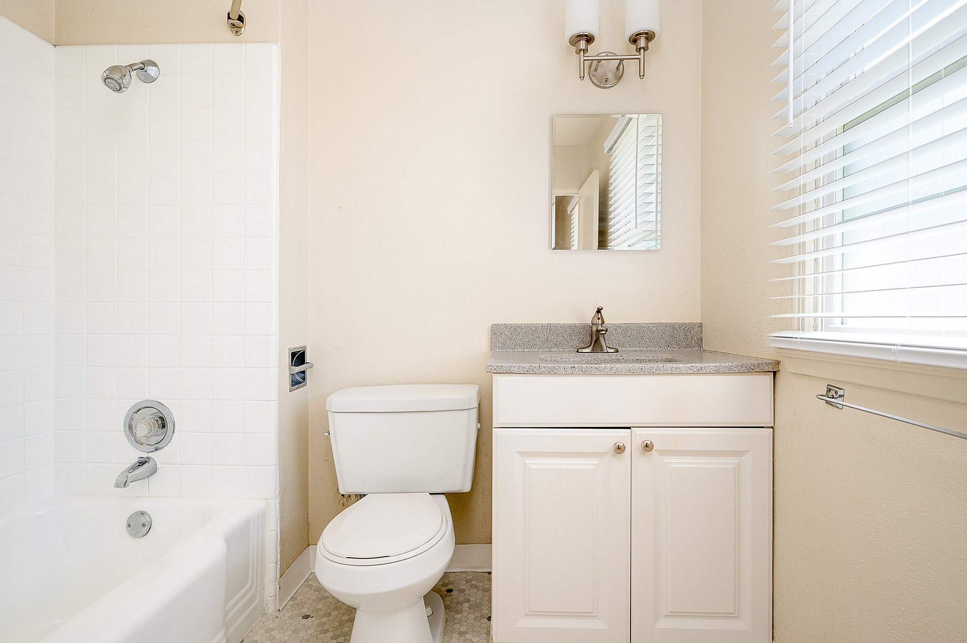 bathroom with chrome features