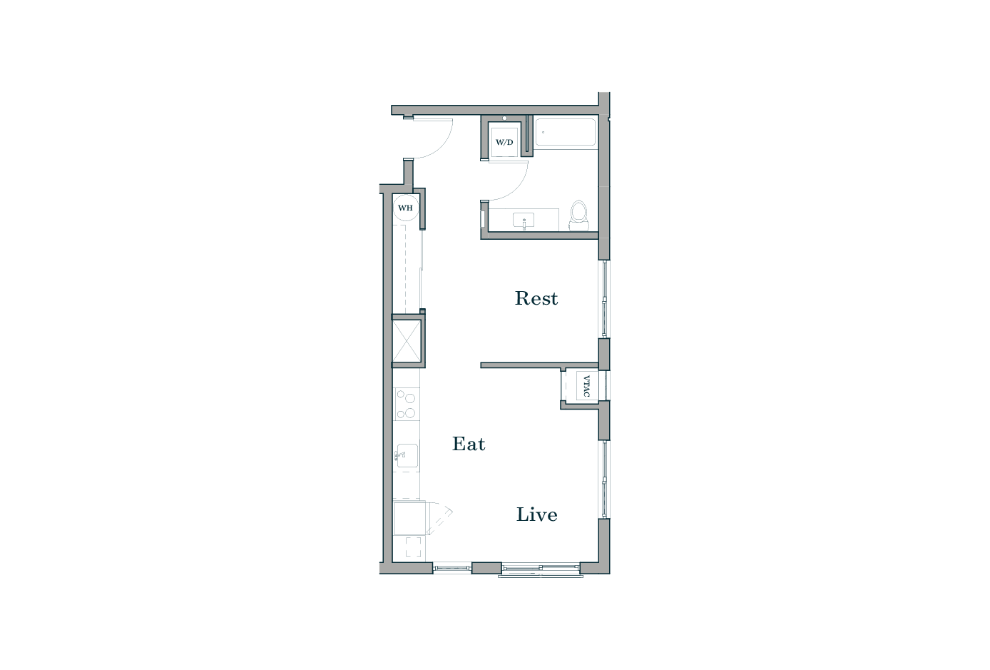 Studio A2 Floorplan
