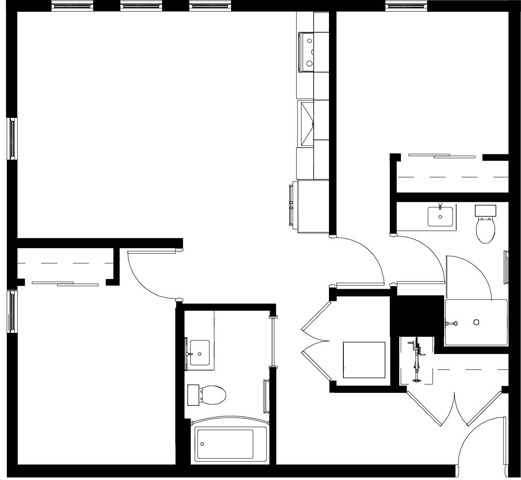 2x2A floor plan