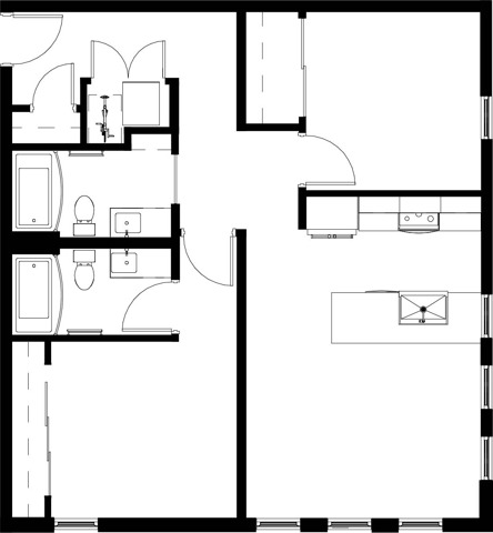 2x2C floor plan