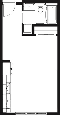 Studio 1 Floor Plan