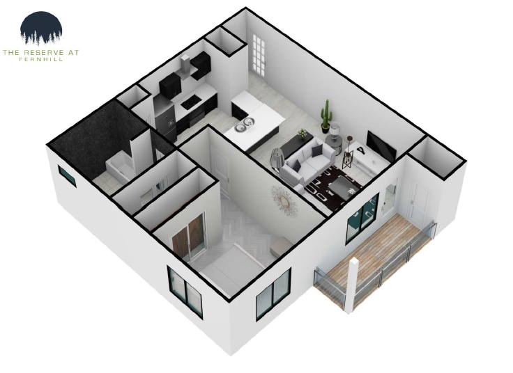 One Bedroom Floor Plan