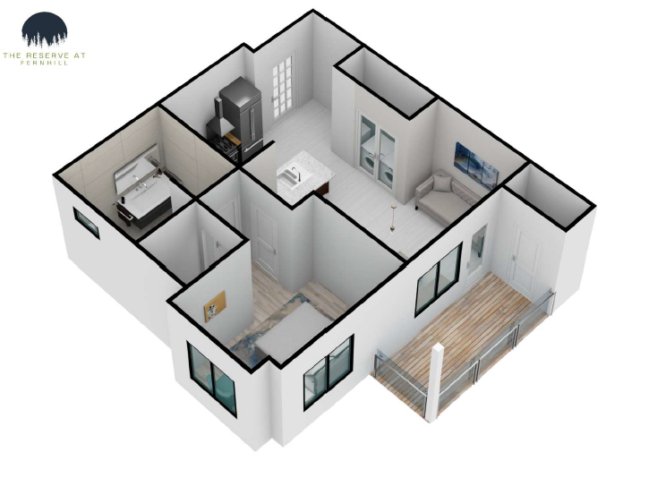 One Bedroom Floor Plan