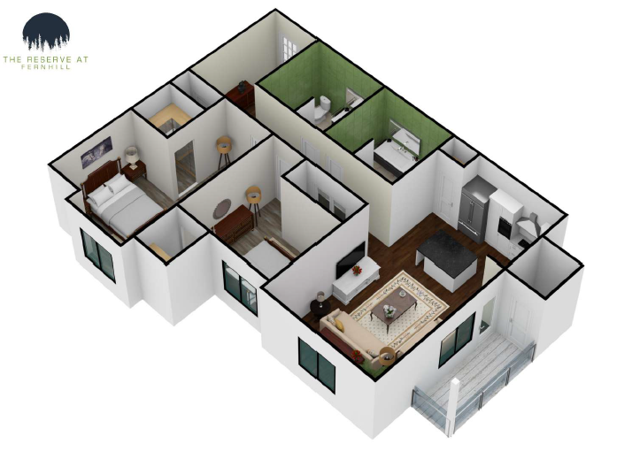Two Bedroom Floor Plan
