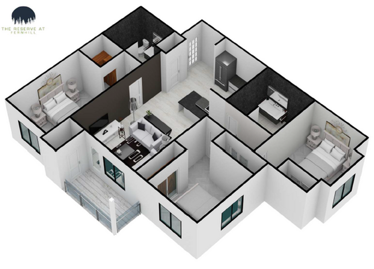 Three Bedroom Floor Plan