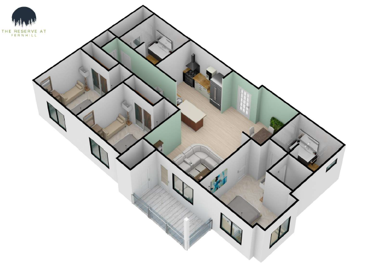 Three Bedroom Floor Plan
