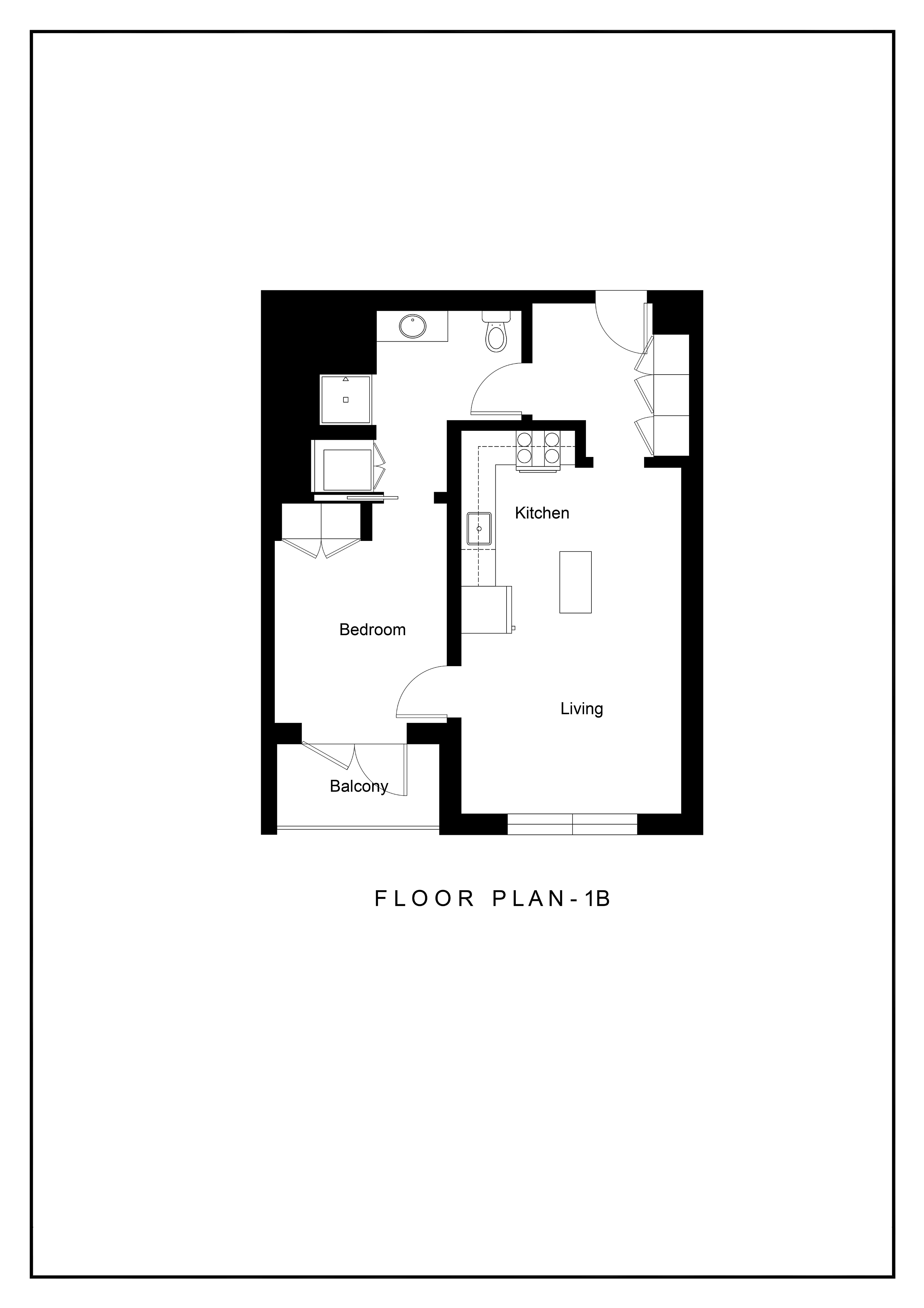 1B Floor Plan