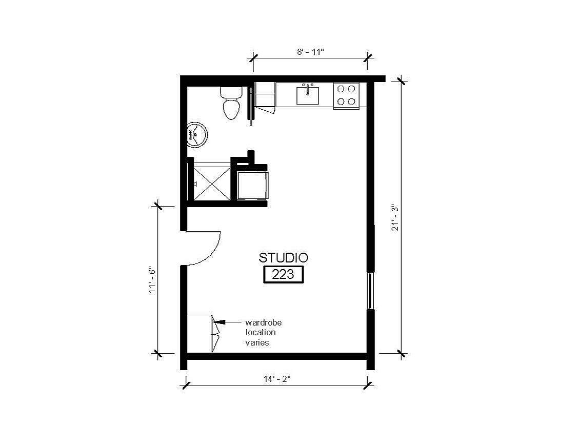 Studio 6 Floor Plan