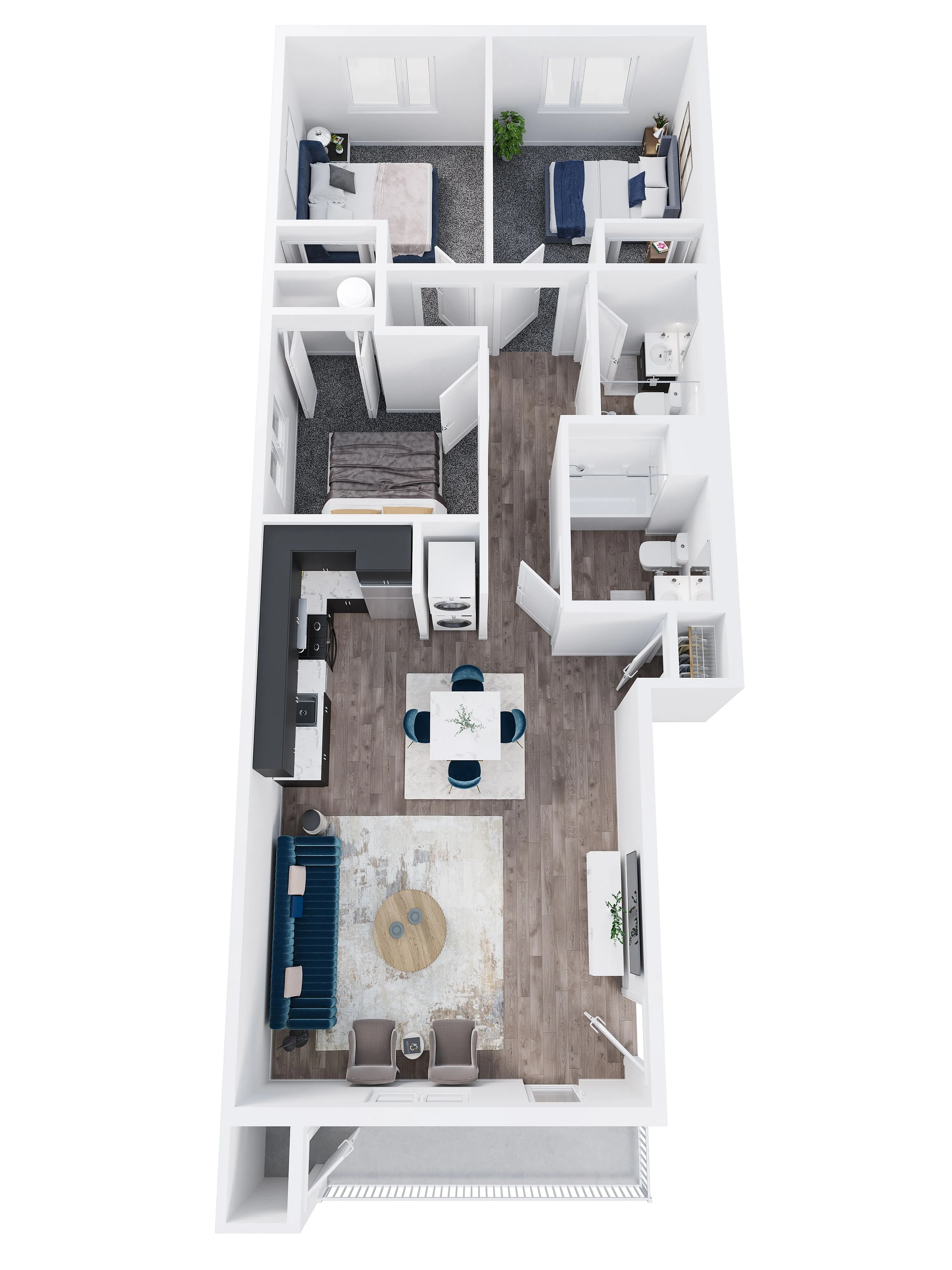 Three Bedroom Floor Plan
