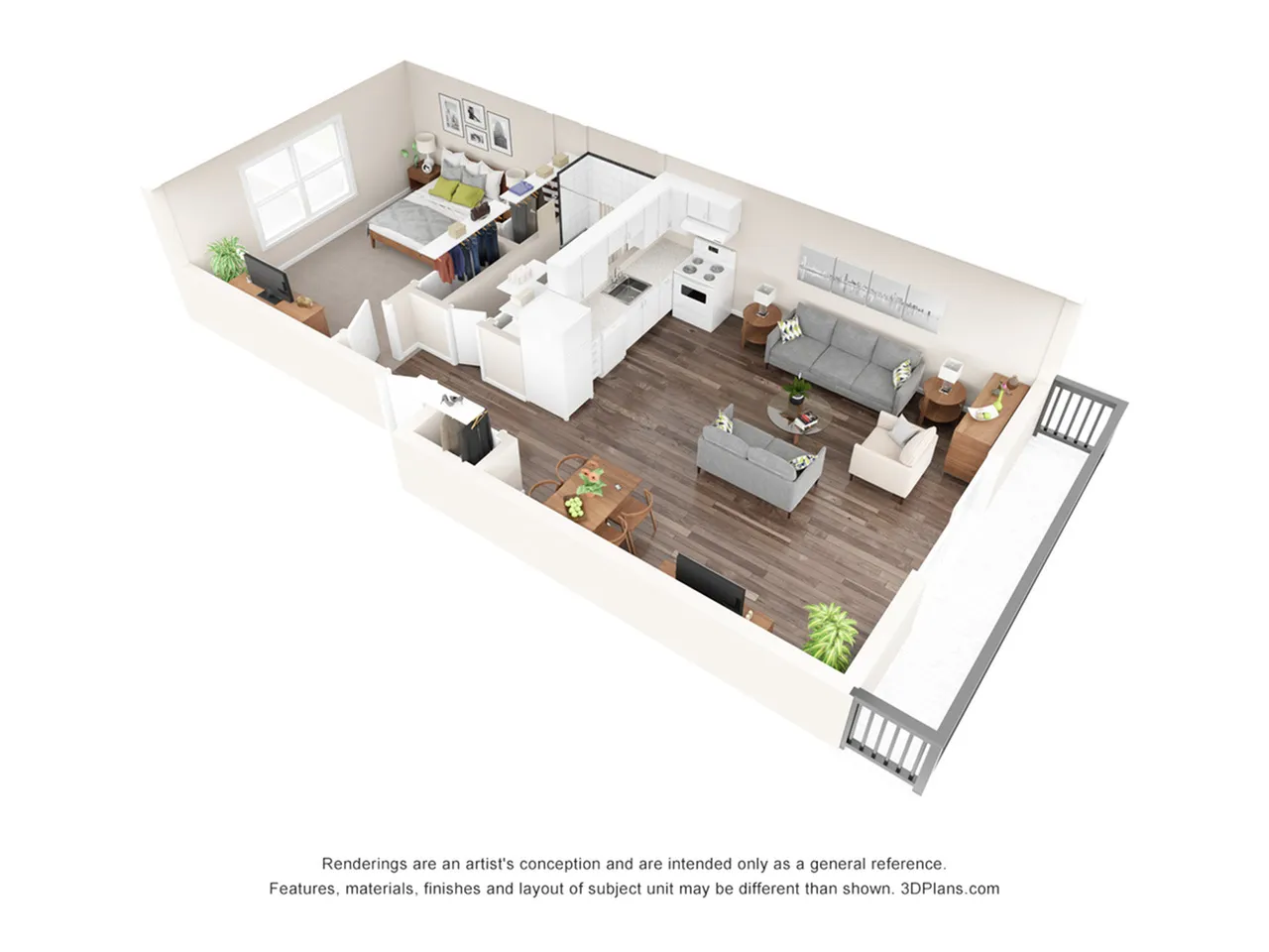 3D Floor Plan Terwilliger