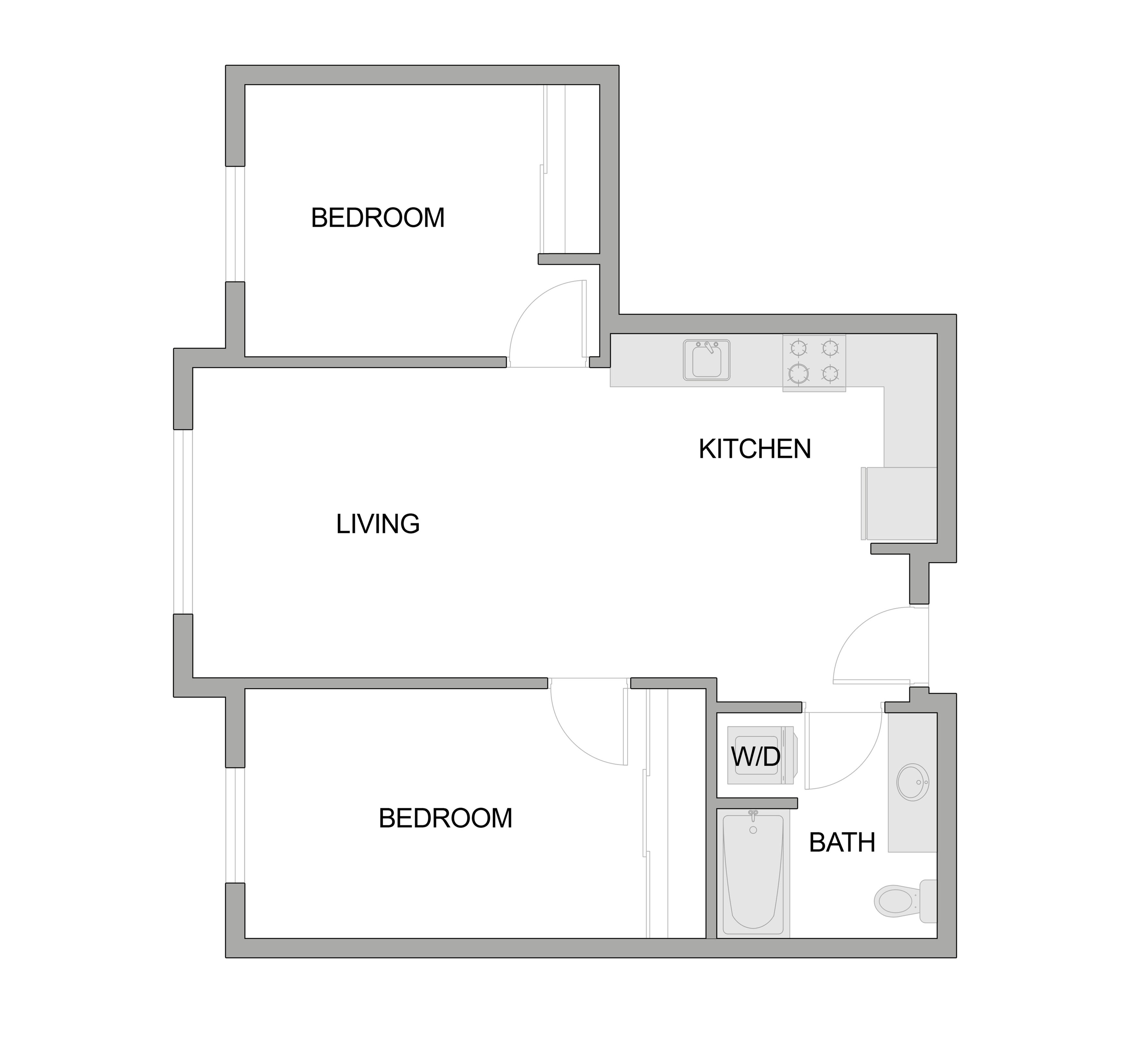 2X1 The Raleigh Two Bedroom