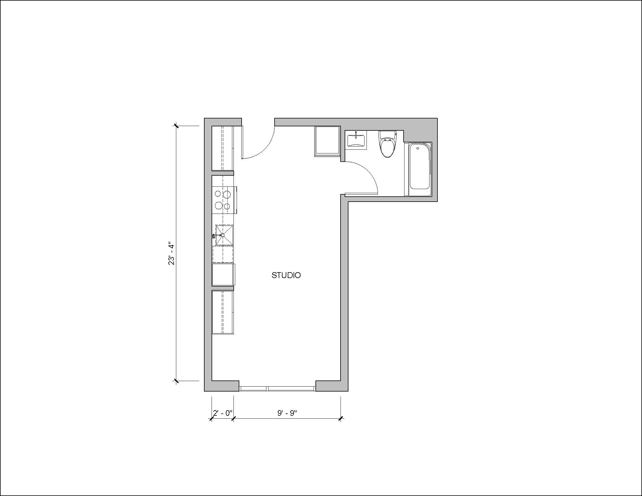 Peninsula Studio Unit Type B