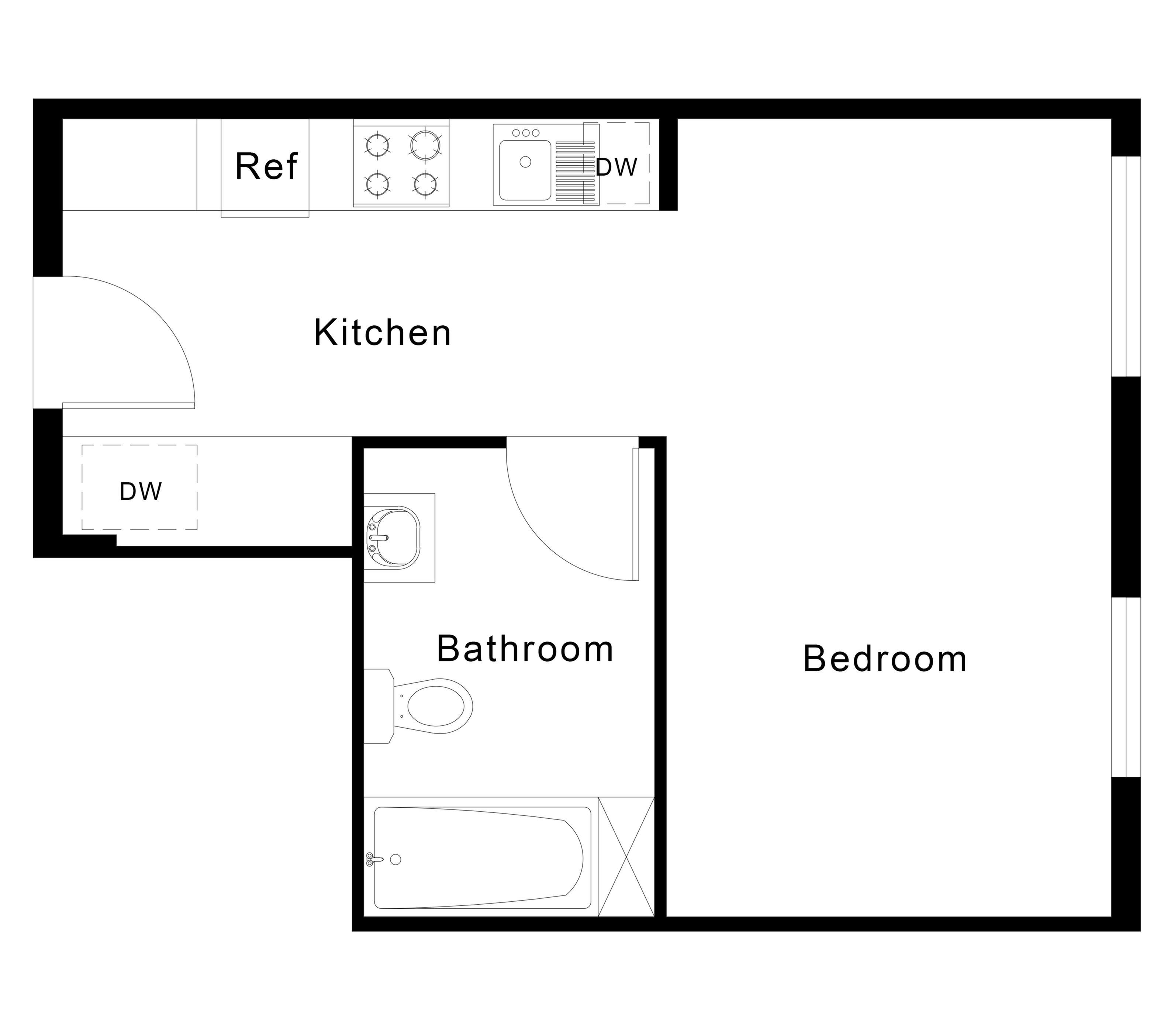 Woodlawn Studio Unit Type D