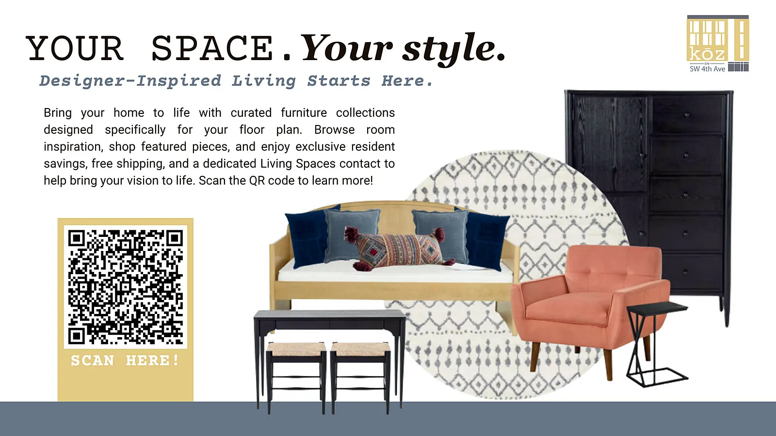 Koz on 4th Living Spaces