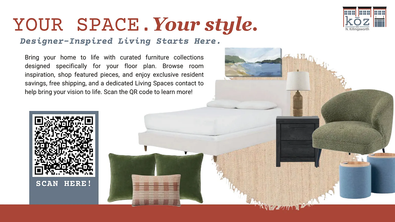 Koz on Killingsworth Living Spaces