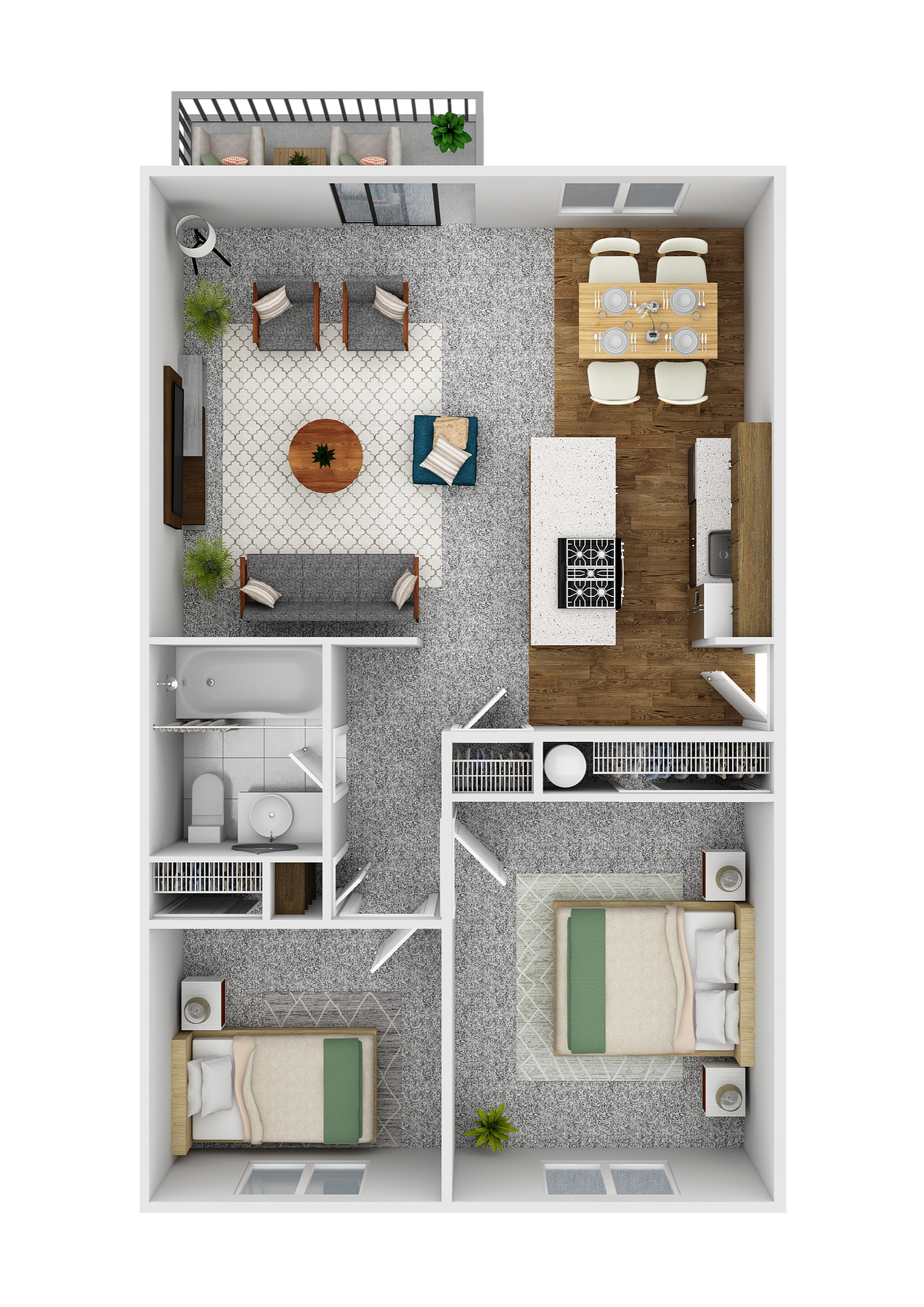 two bedroom floor plan creston villas