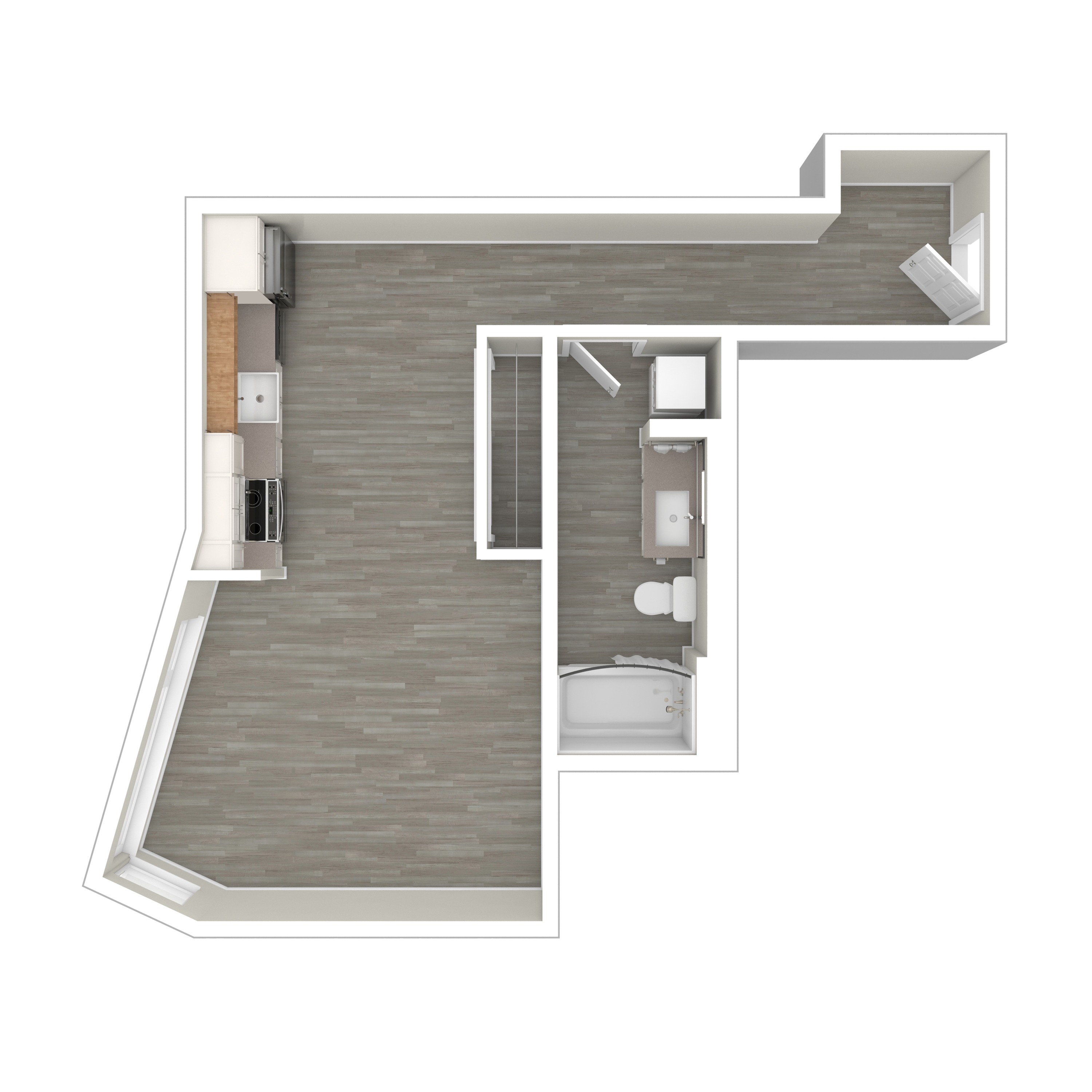 3D Floor Plan Studio A