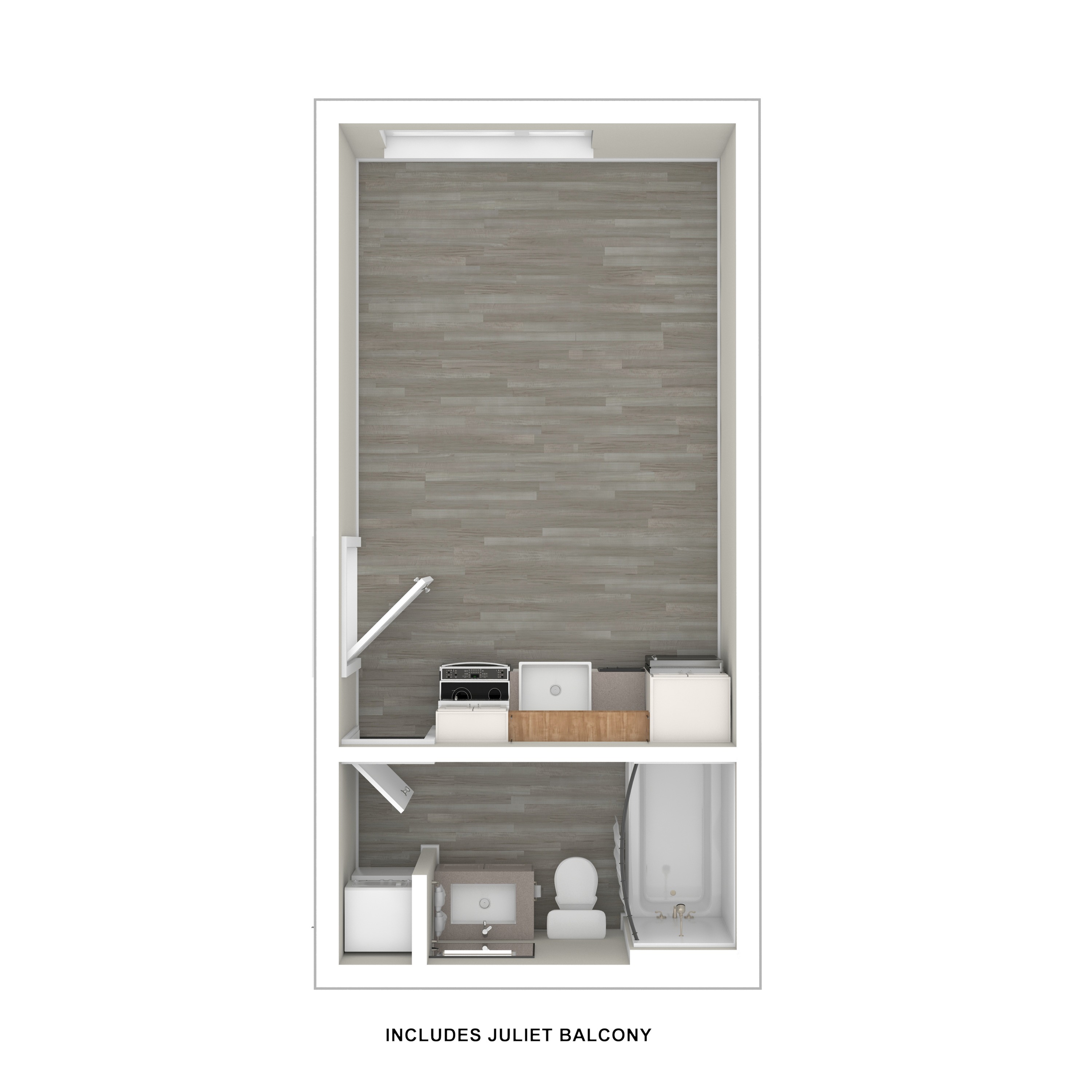 3D Floor Plan Studio B