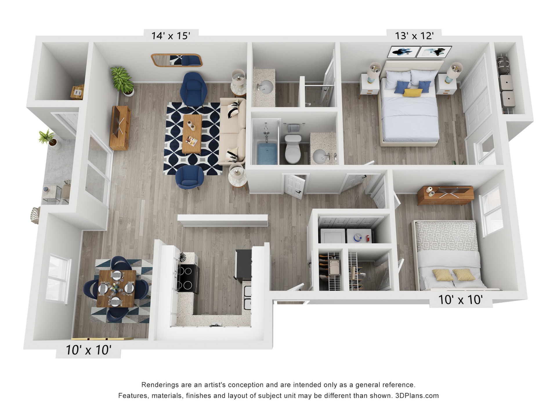 2 BEDROOM 2 BATH 2 Bed Apartment Kings Meadow Apartments
