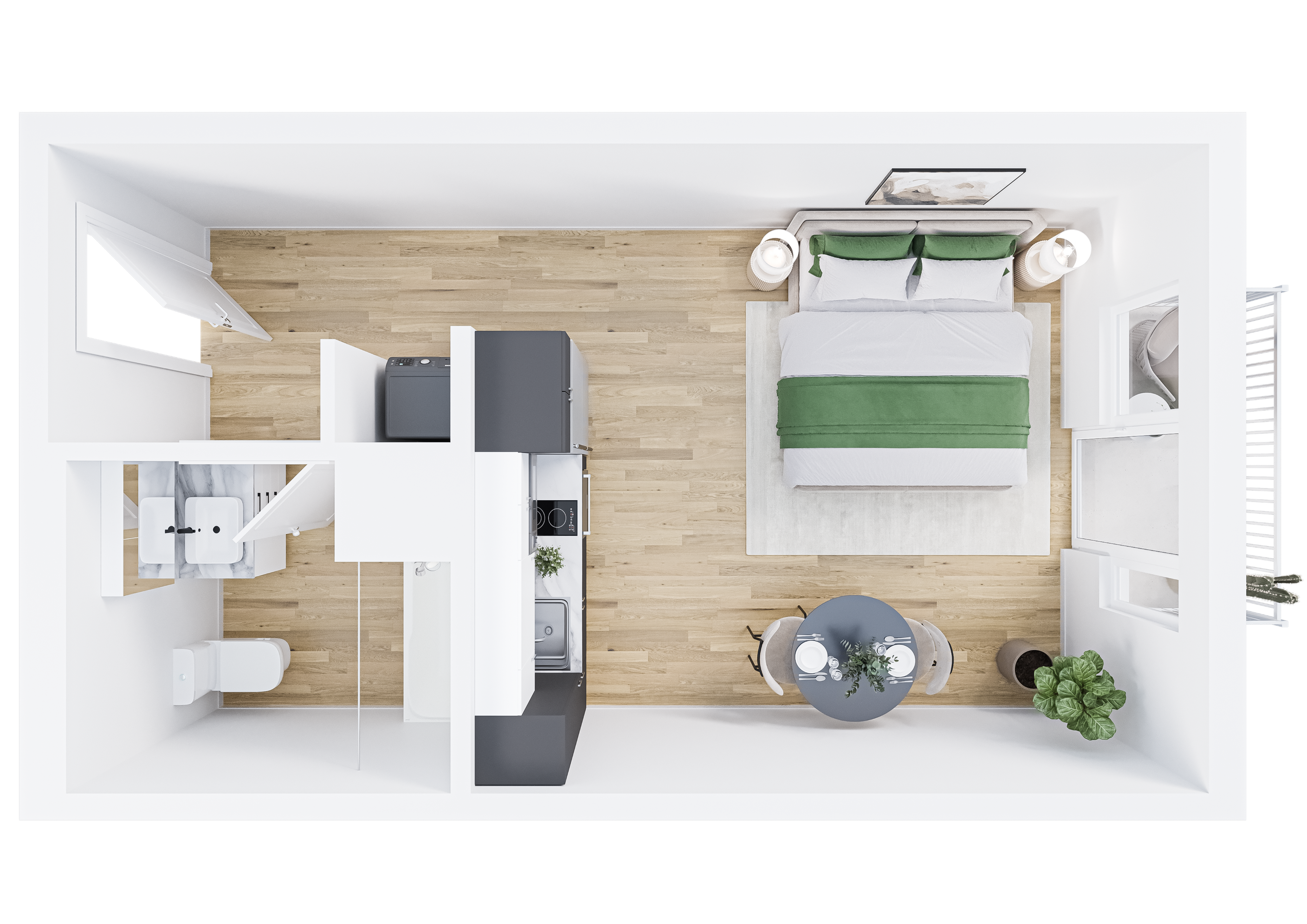 0x1C - 3D Floor Plan