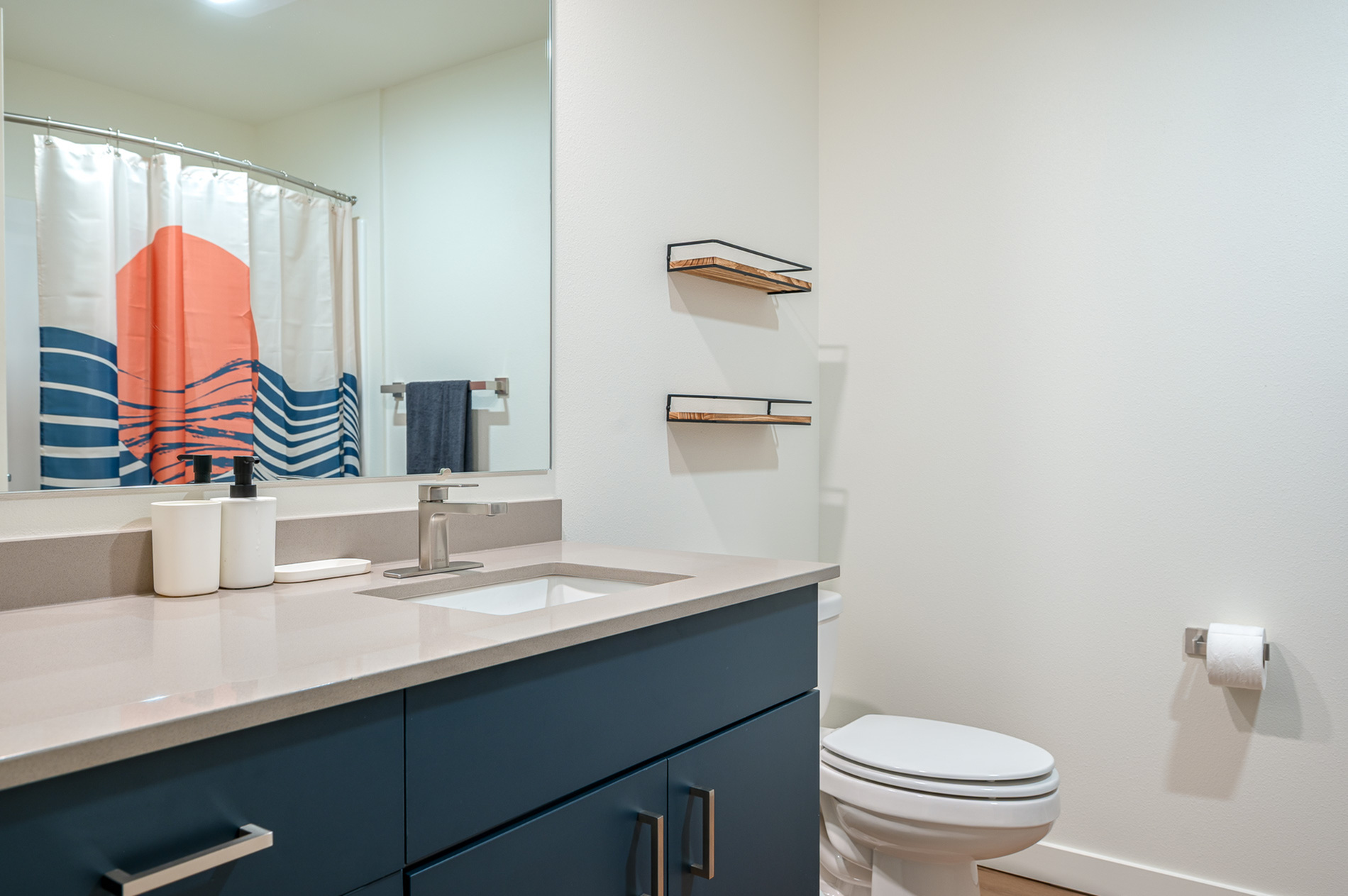 Furnished Studio Apartment Bathroom