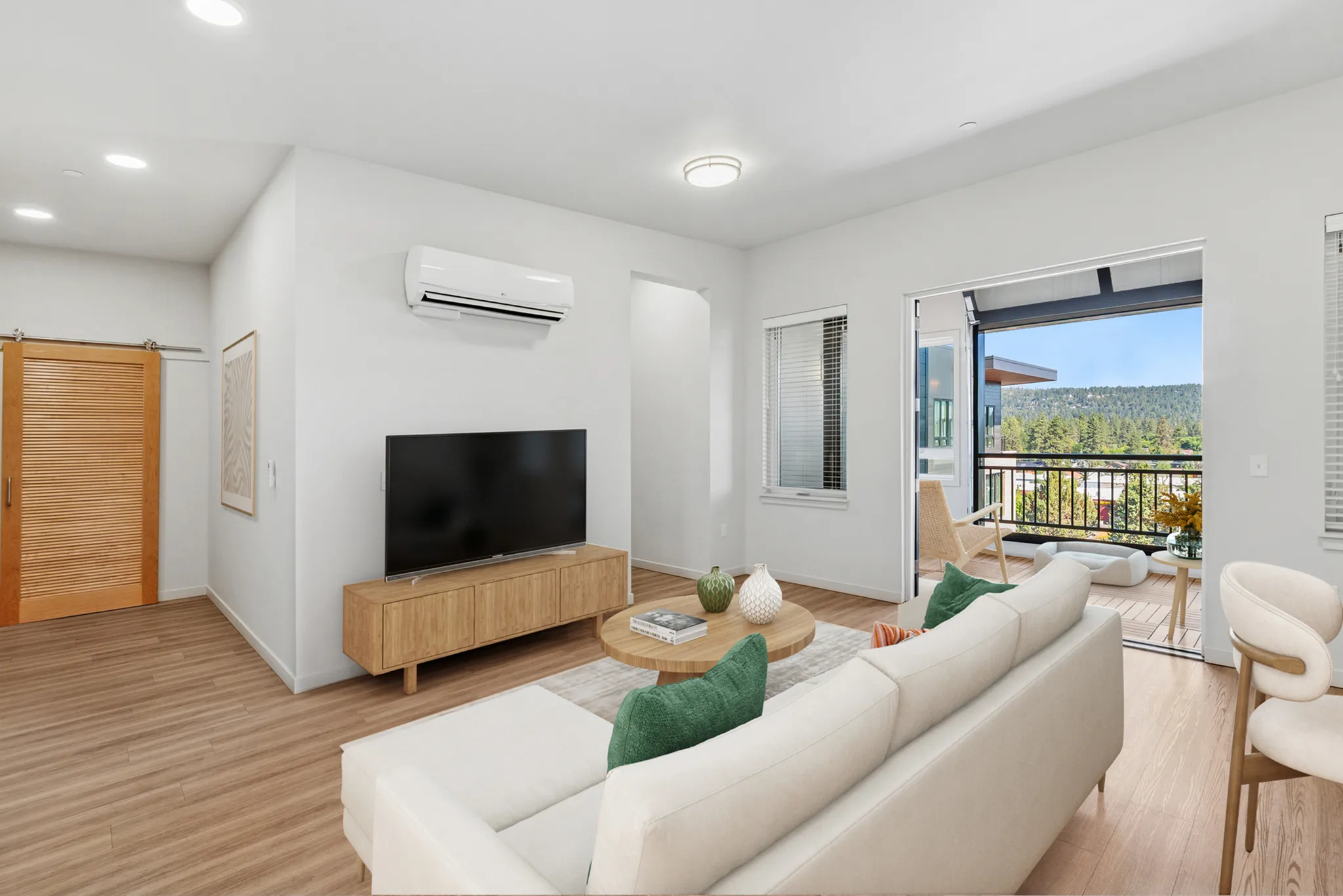Virtually Staged Living Room The Hixon