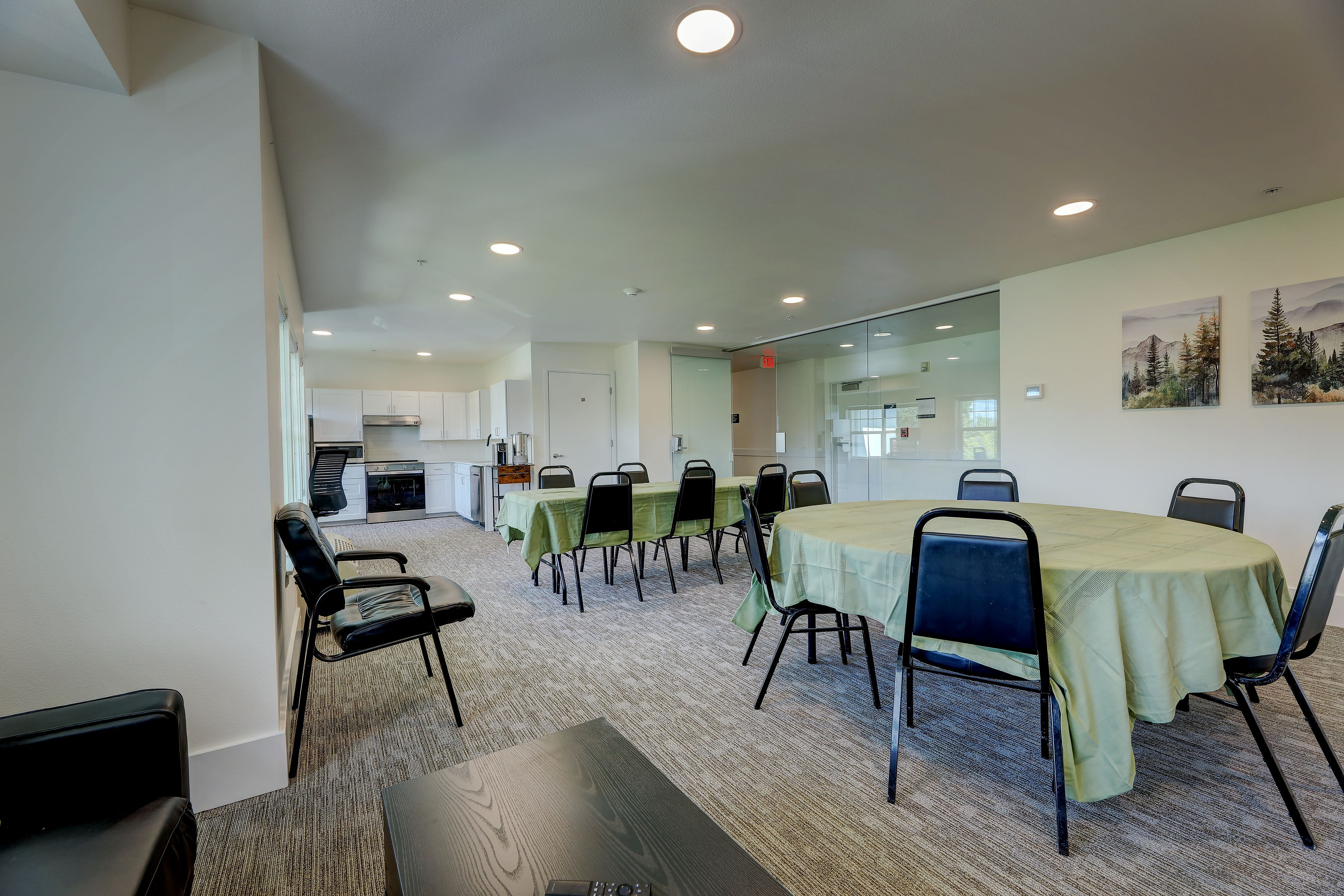 community room at solthea apartments