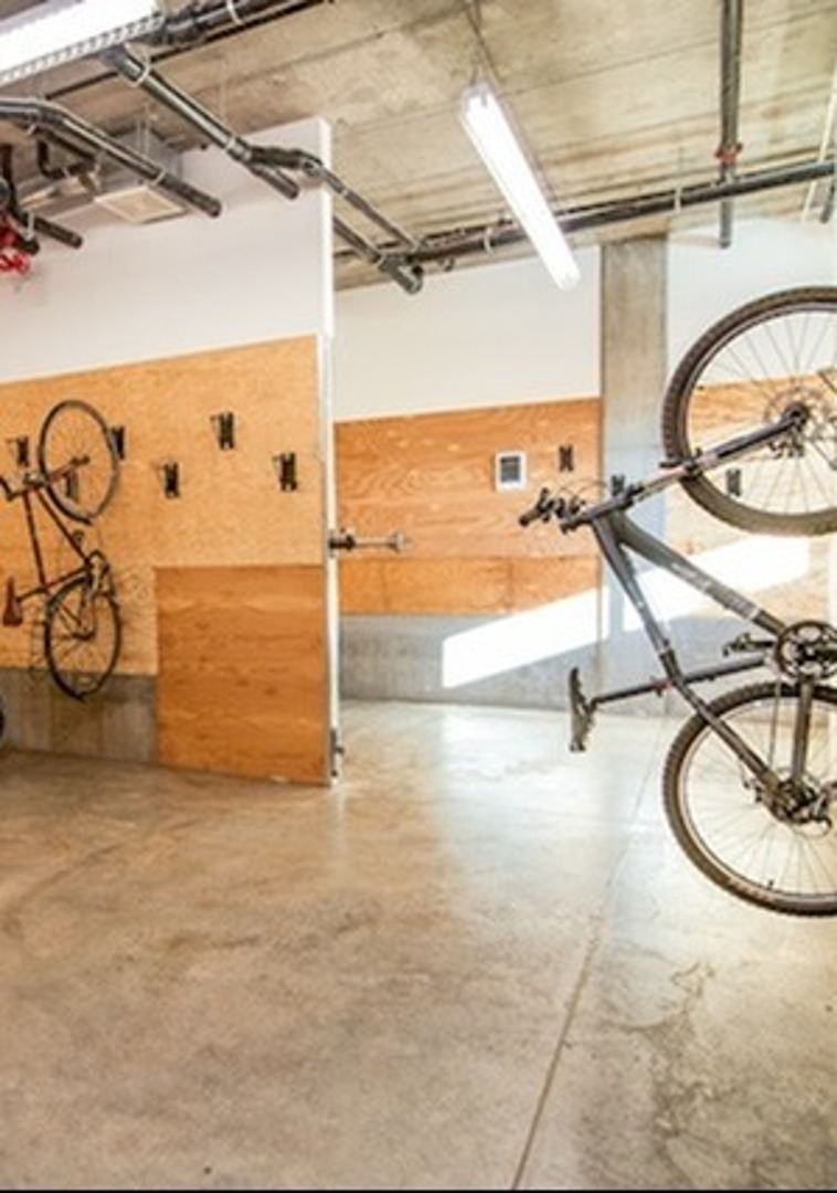 bike storage area at milano apartments