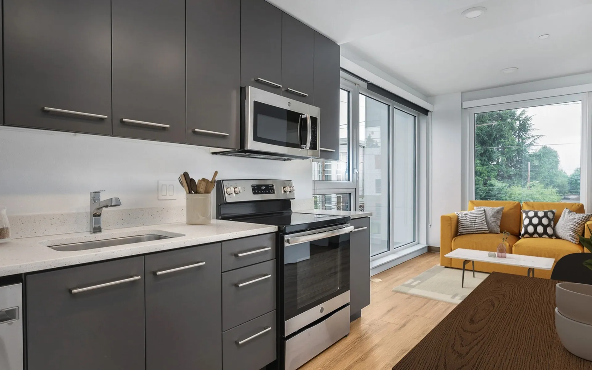 Kitchen and stainless steal appliances