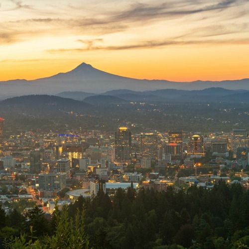 aerial view of portland